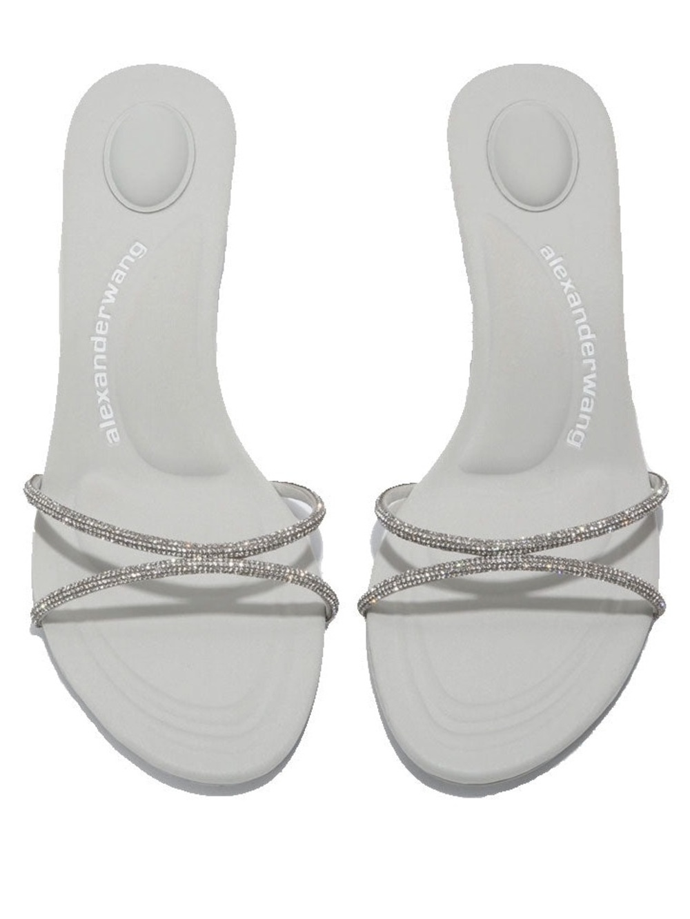 Alexander Wang Silver Strappy Heels